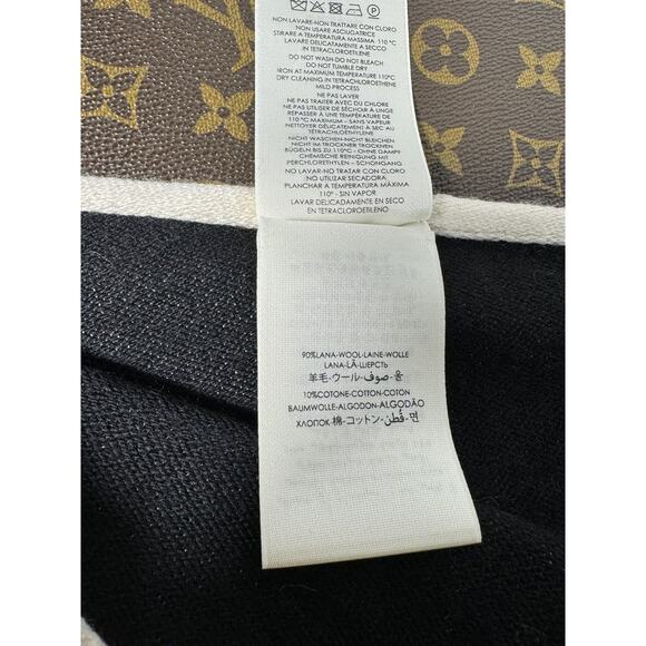 EUC Gucci Unisex GG-Jacquard Monogram Striped Wool Scarf - Picture 8 of 9